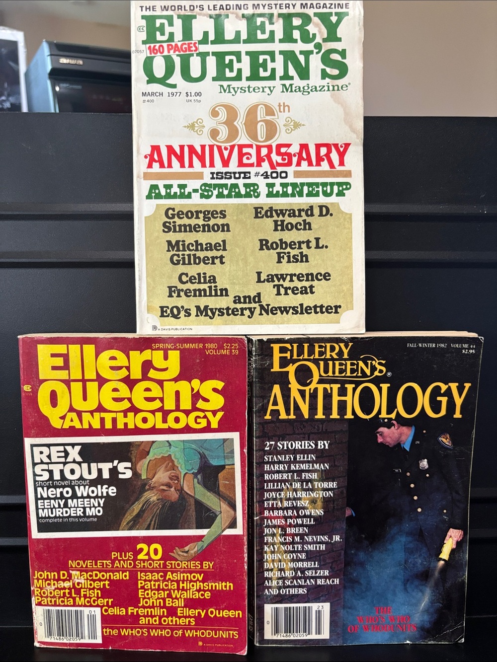 📚3 Book Bundle Vintage Ellery Queen Mystery Magazine